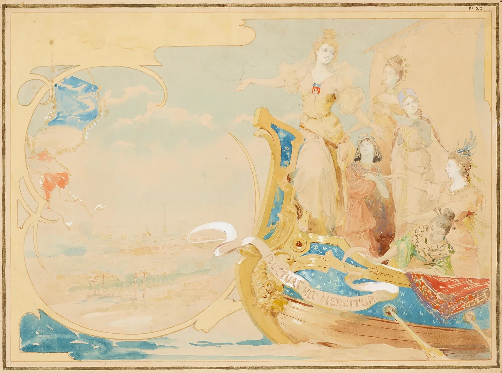 Study for a Mural av Alphonse Mucha