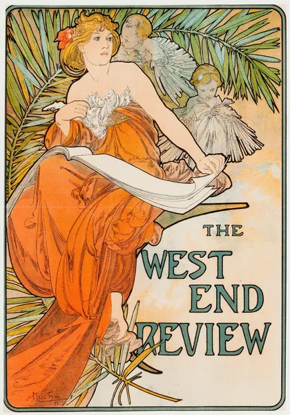 The West End Review av Alphonse Mucha