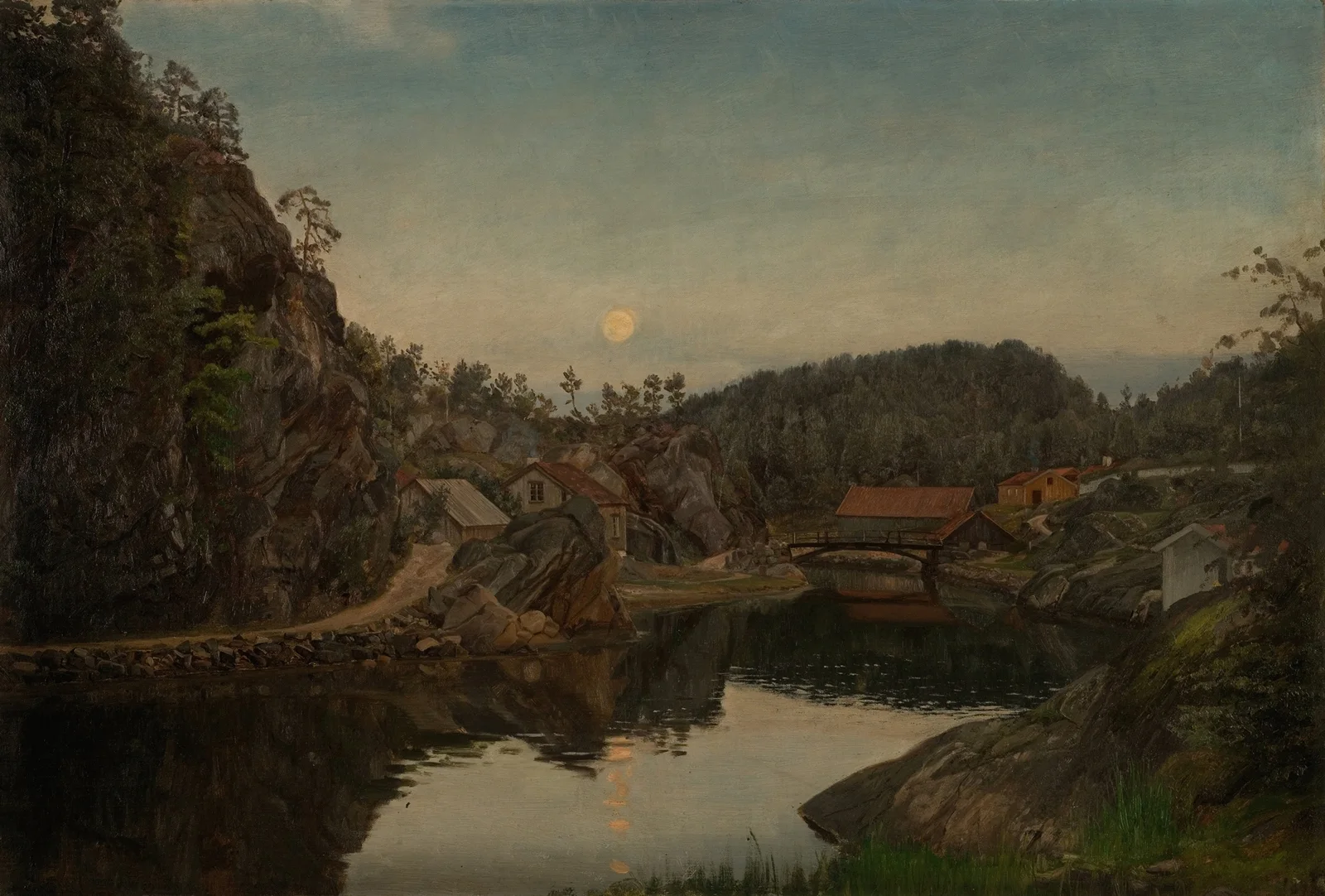 Aften. Mindalen, Risør av Amaldus Nielsen