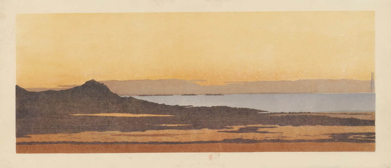 Crépuscule à Erquy (Côtes-du-Nord) av Amédée Joyau