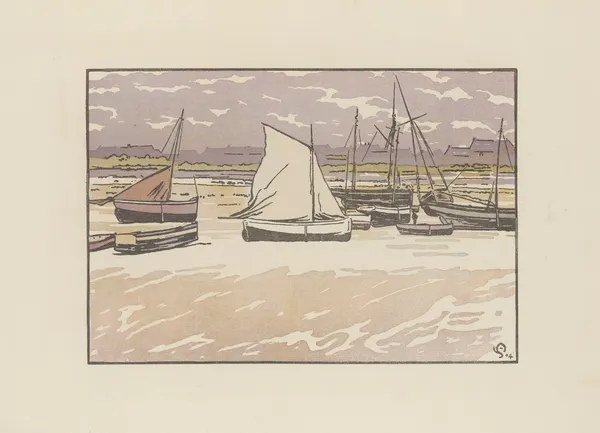 Roscoff, Gros temps, marée basse av Amédée Joyau
