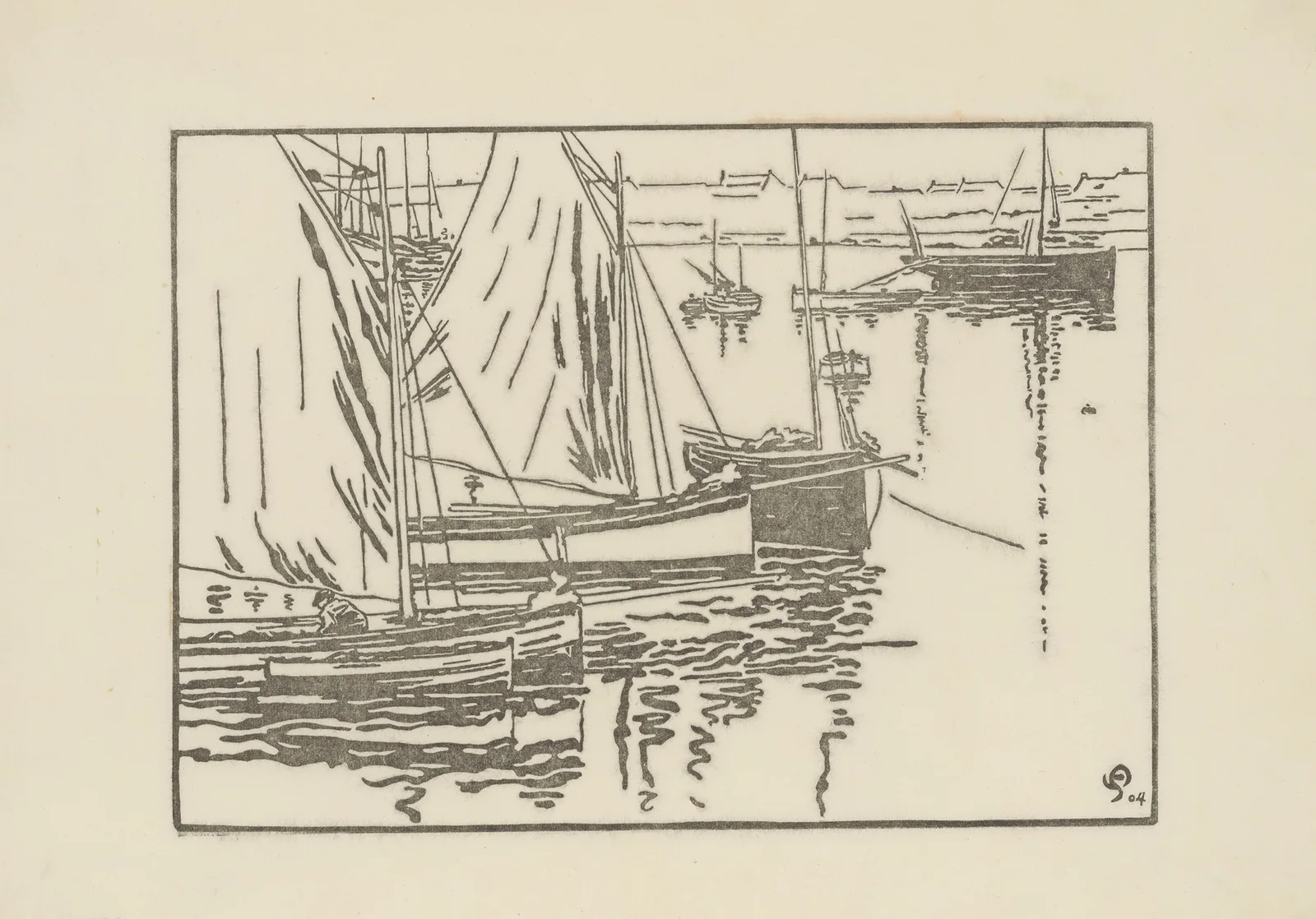 Roscoff, Les voiles rouges, 1904 – nr 1 av Amédée Joyau