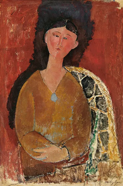 Beatrice Hastings assise av Amedeo Modigliani