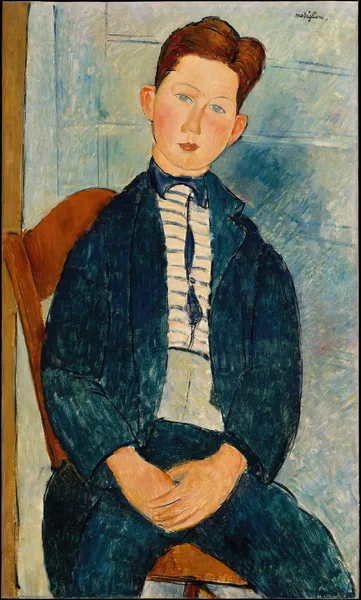 Boy in a Striped Sweater av Amedeo Modigliani