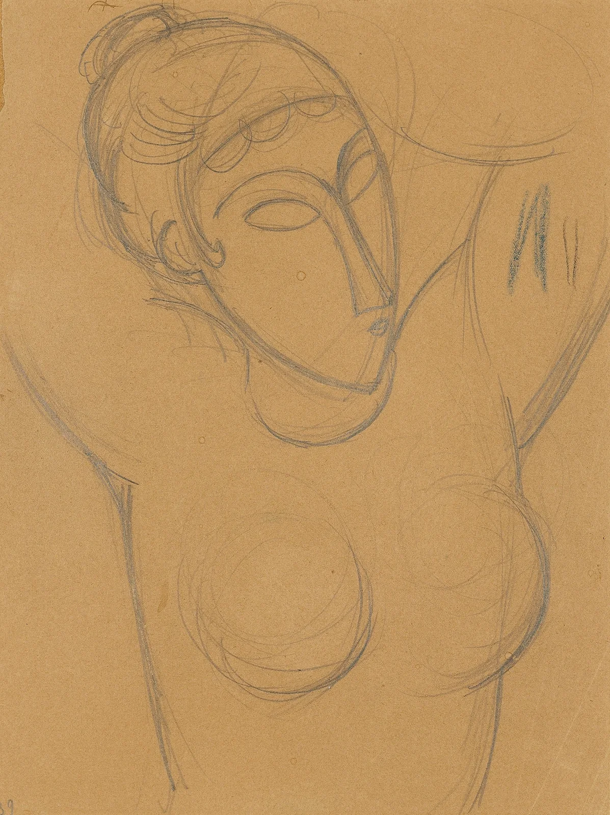 Buste de cariatide av Amedeo Modigliani