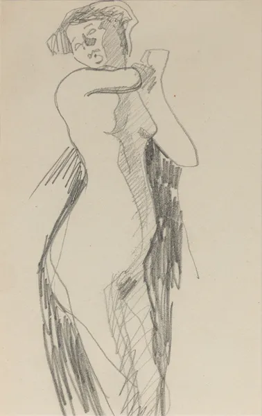 Femme nue debout, 1905 – nr 2 av Amedeo Modigliani