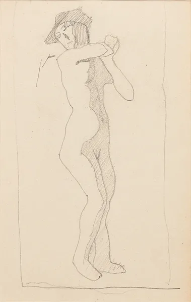 Femme nue debout, 1905 – nr 1 av Amedeo Modigliani