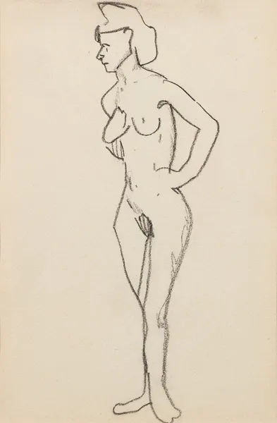 Femme nue debout, 1905 – nr 8 av Amedeo Modigliani
