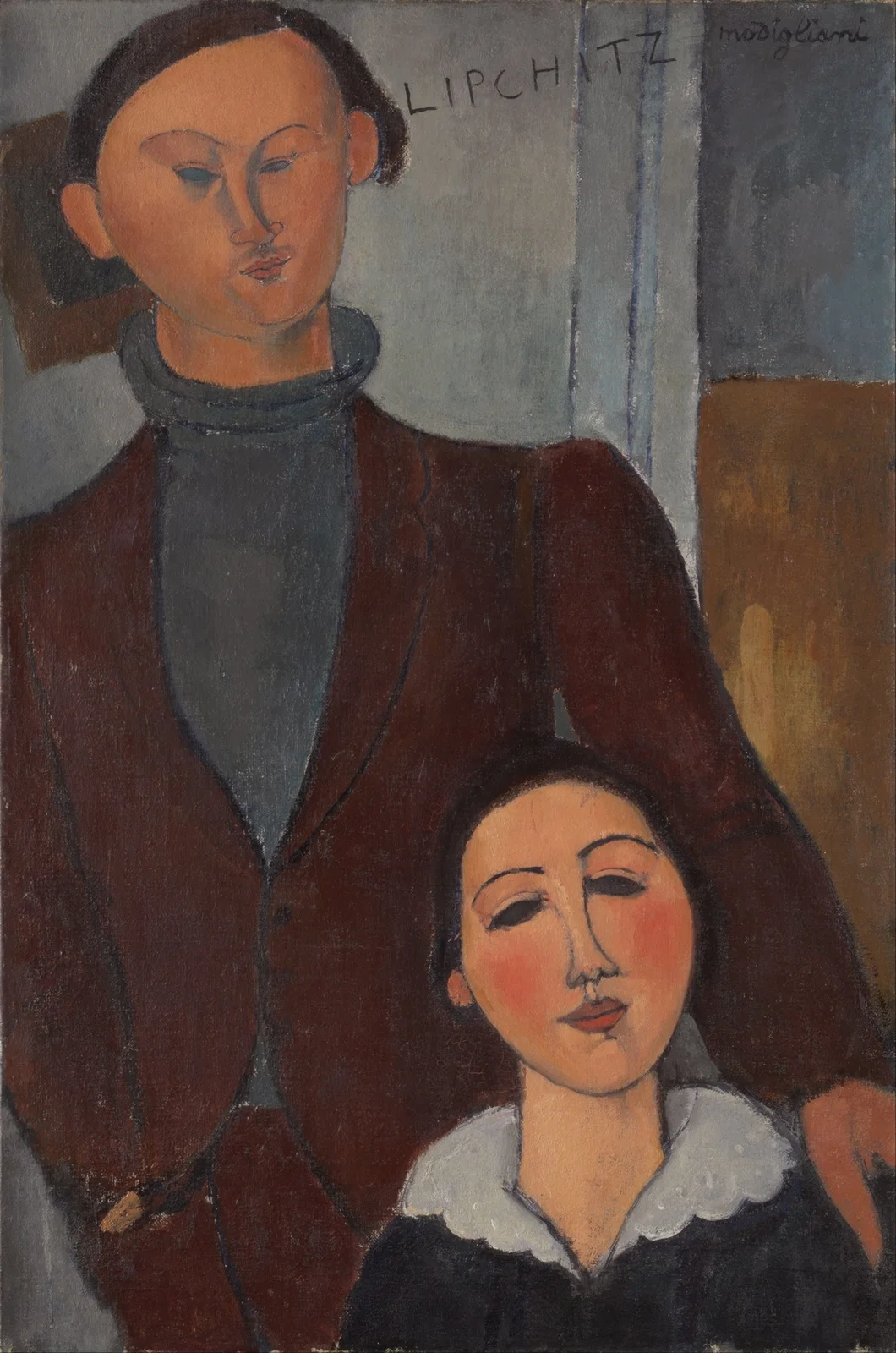 Jacques And Berthe Lipchitz av Amedeo Modigliani