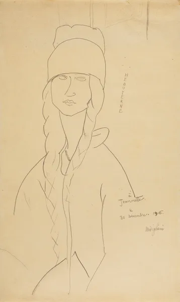 Jeanne Hébuterne, 1916 av Amedeo Modigliani