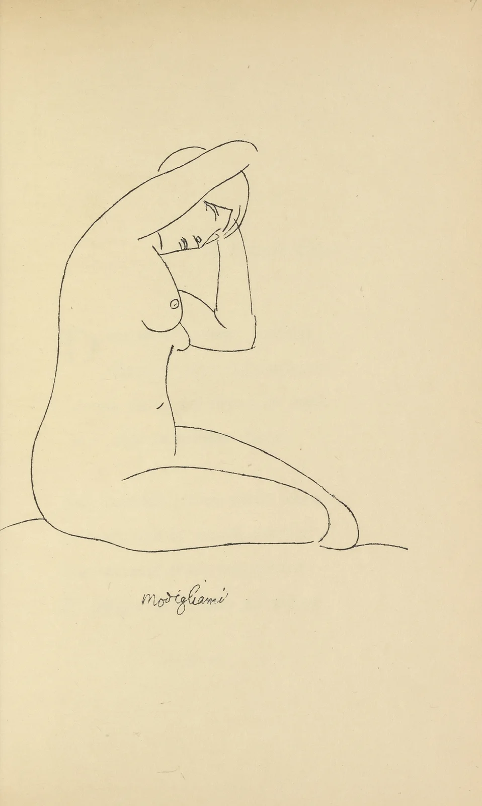 Les nymphes 1 av Amedeo Modigliani