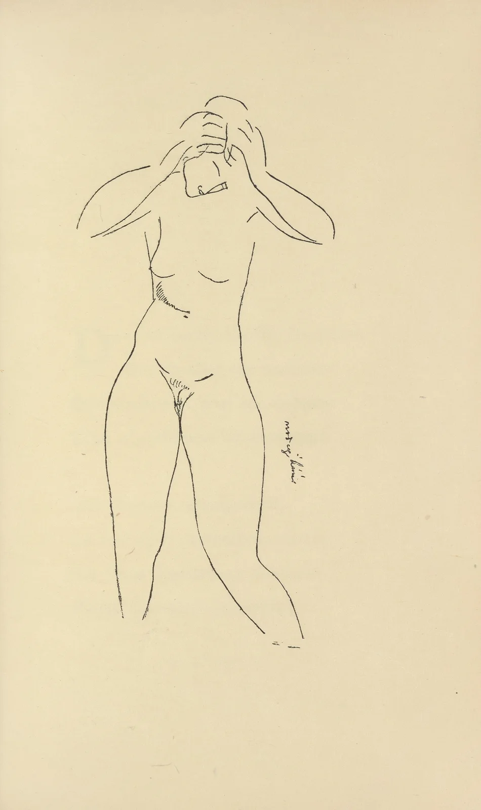 Les nymphes Pl.2 av Amedeo Modigliani