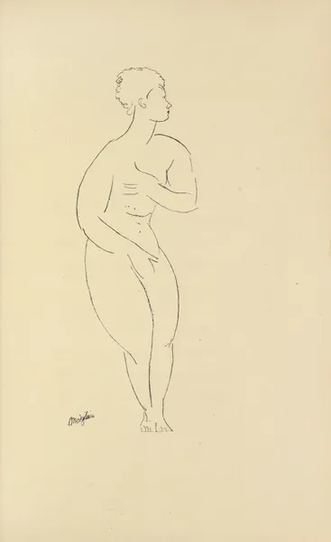 Les nymphes Pl.3 av Amedeo Modigliani