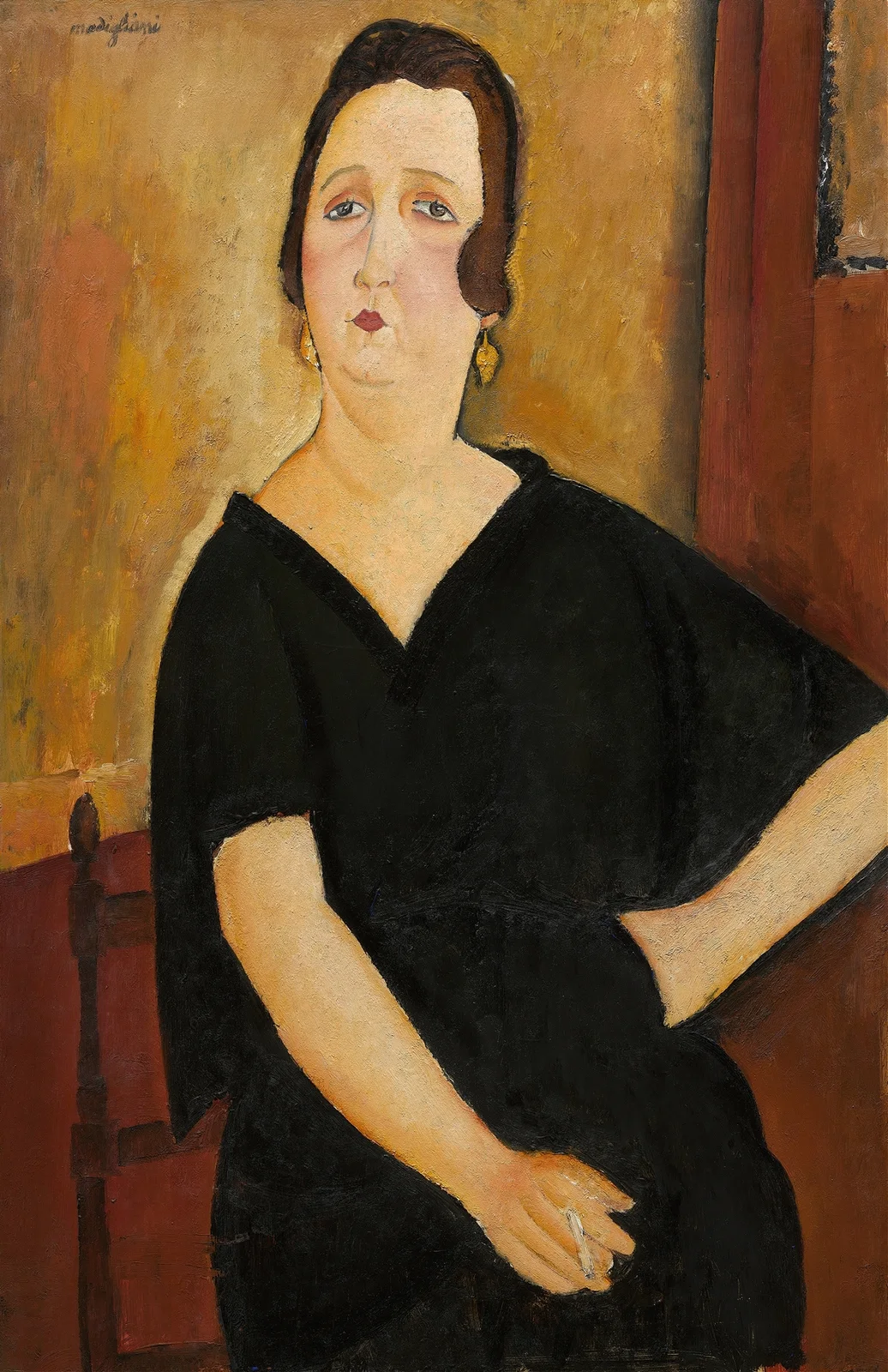 Madame Amédée (Woman with Cigarette) av Amedeo Modigliani
