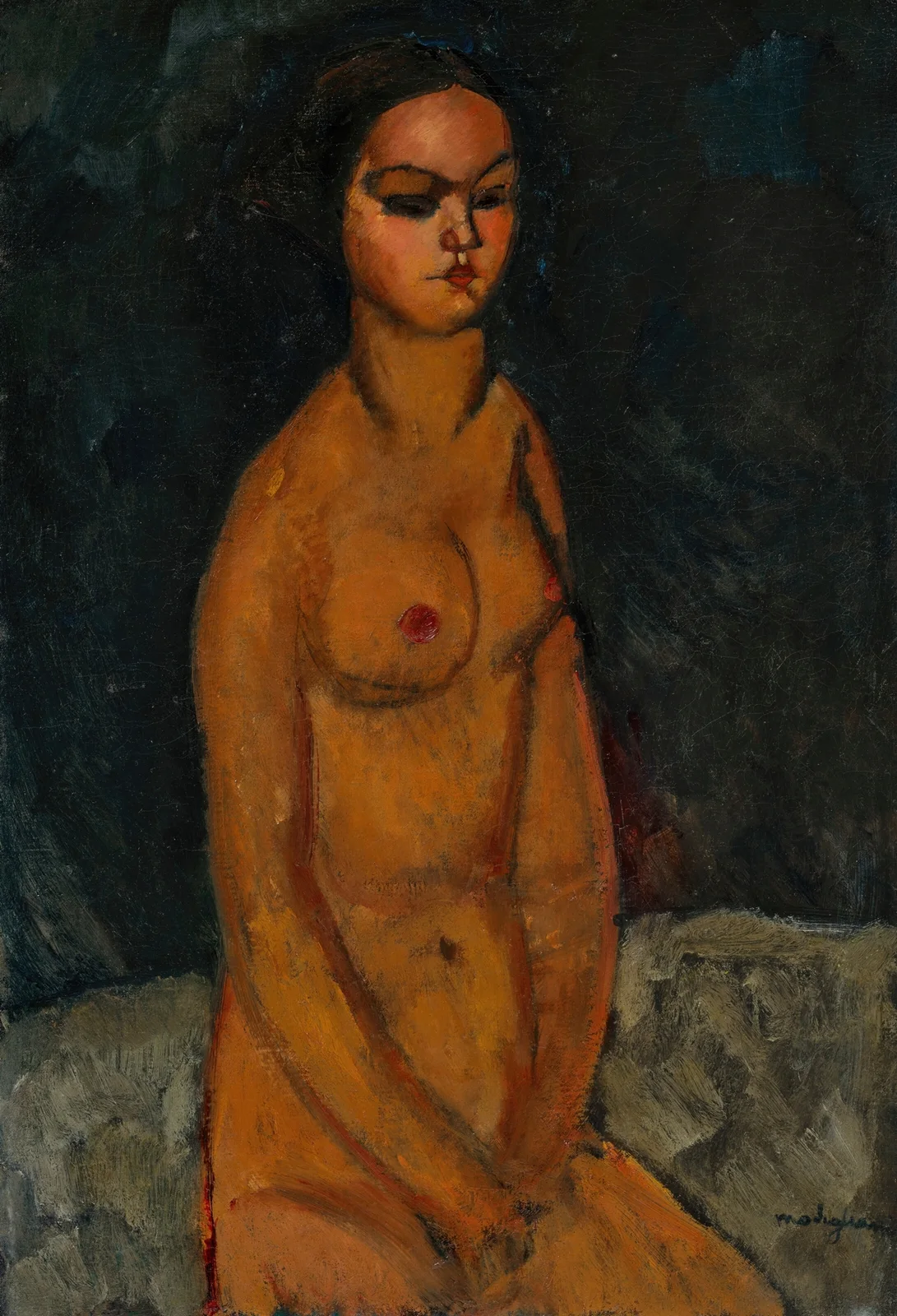 Nu assis av Amedeo Modigliani