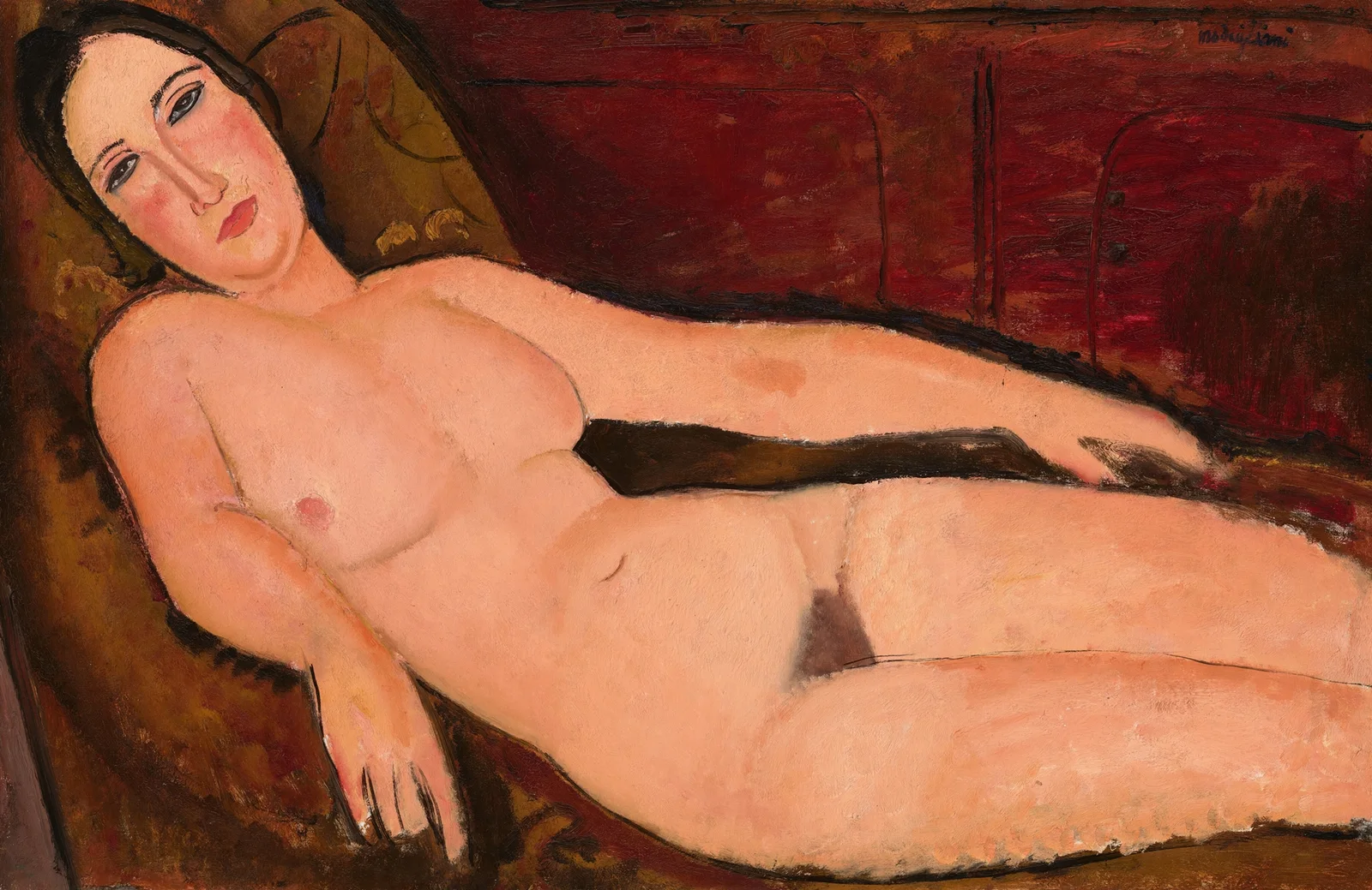 Nude on a Divan av Amedeo Modigliani