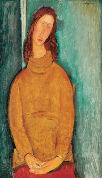 Portrait Of Jeanne Hébuterne – nr 1 av Amedeo Modigliani