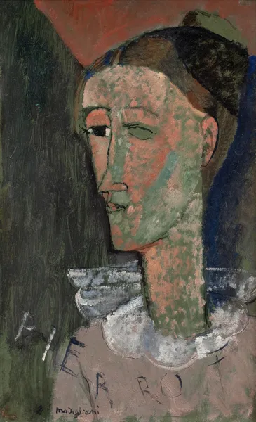 Self-Portrait as Pierrot av Amedeo Modigliani