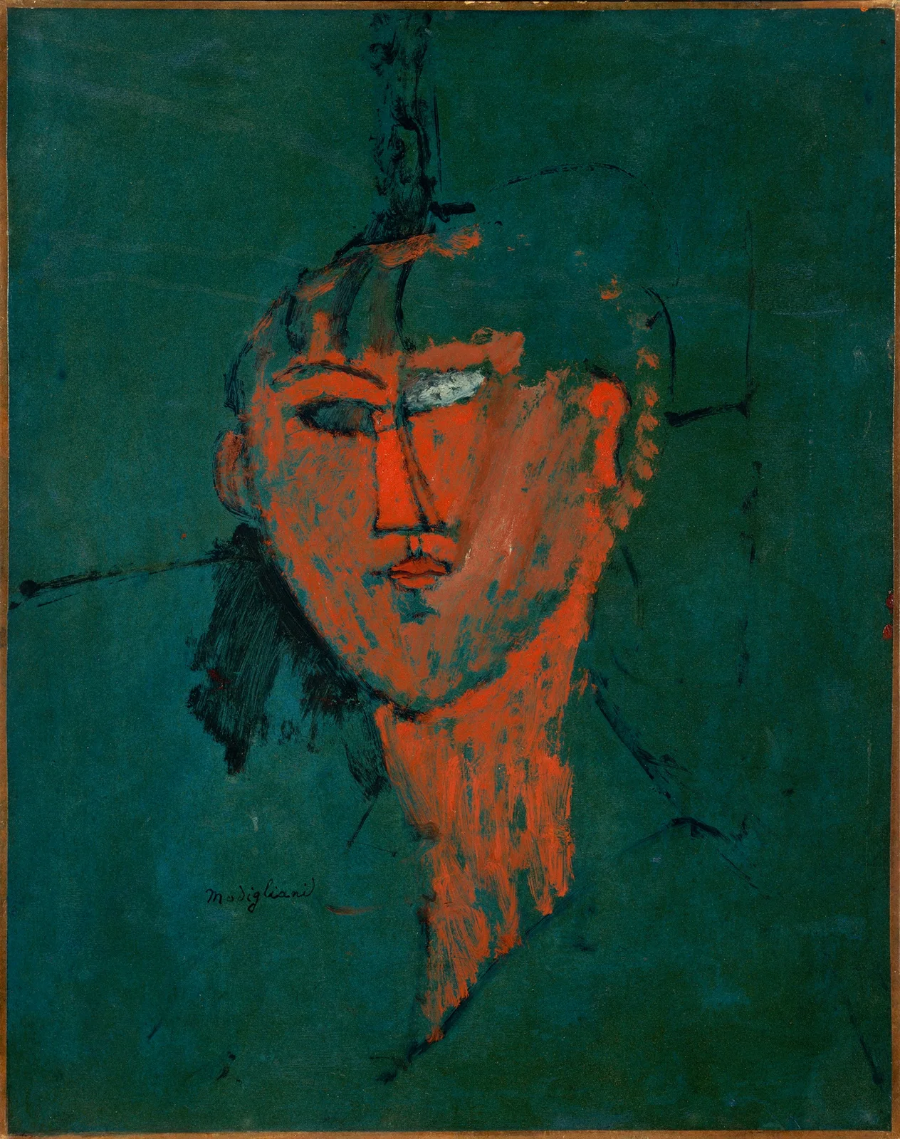 Tête rouge av Amedeo Modigliani