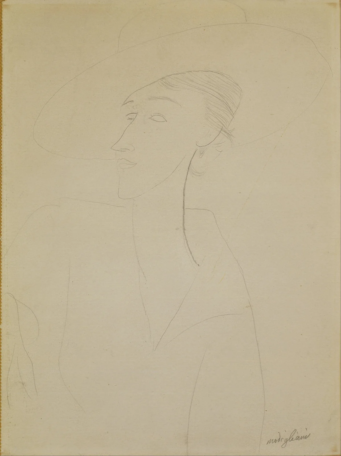 Untitled (Portrait of Madame Zborowska) av Amedeo Modigliani