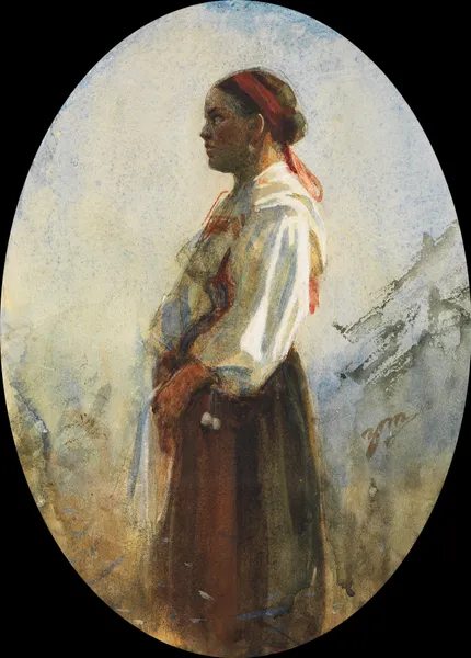 A Young Farm Girl av Anders Zorn