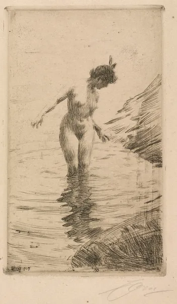 Vattenringar II av Anders Zorn