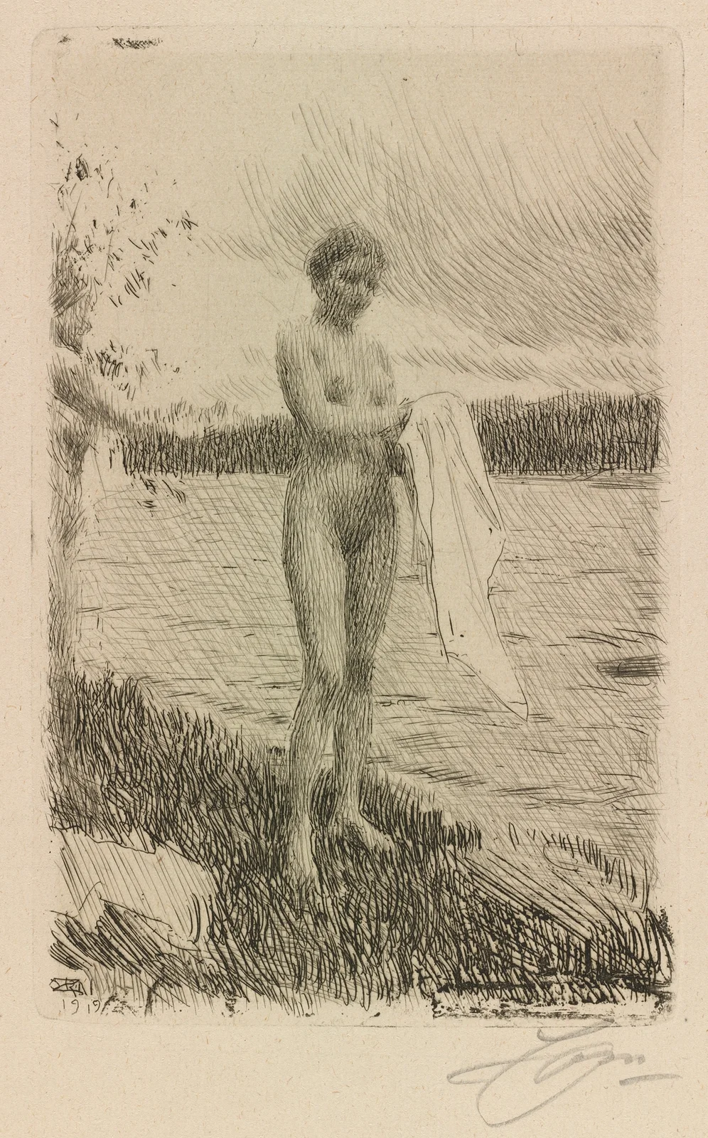 Dal River av Anders Zorn