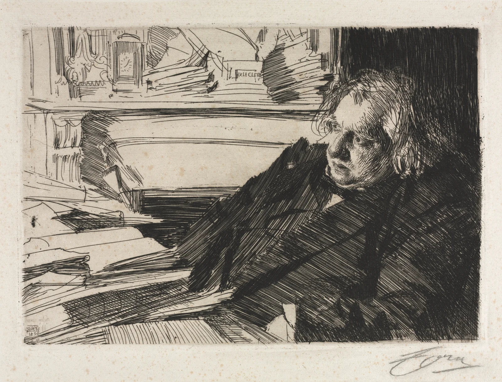 Ernest Renan av Anders Zorn