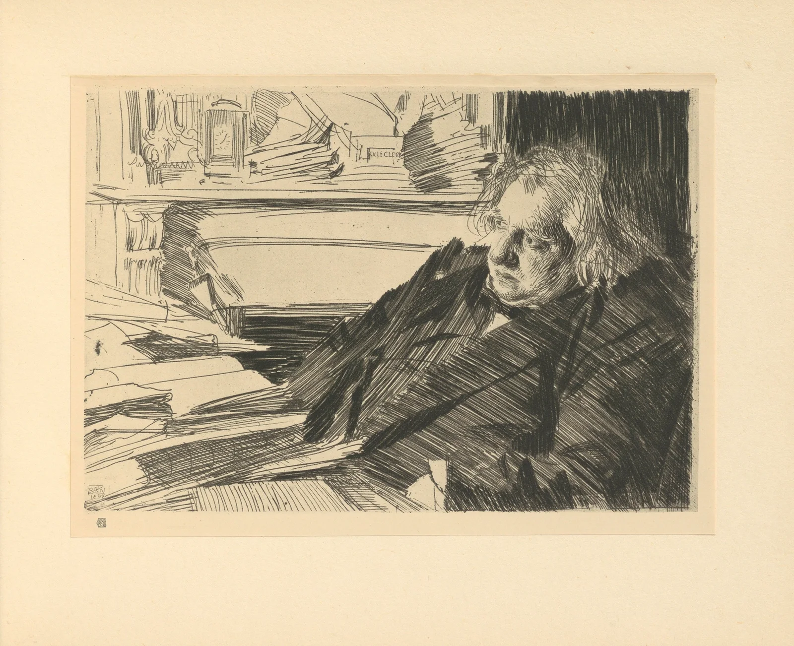 Ernest Renan (19th century) av Anders Zorn