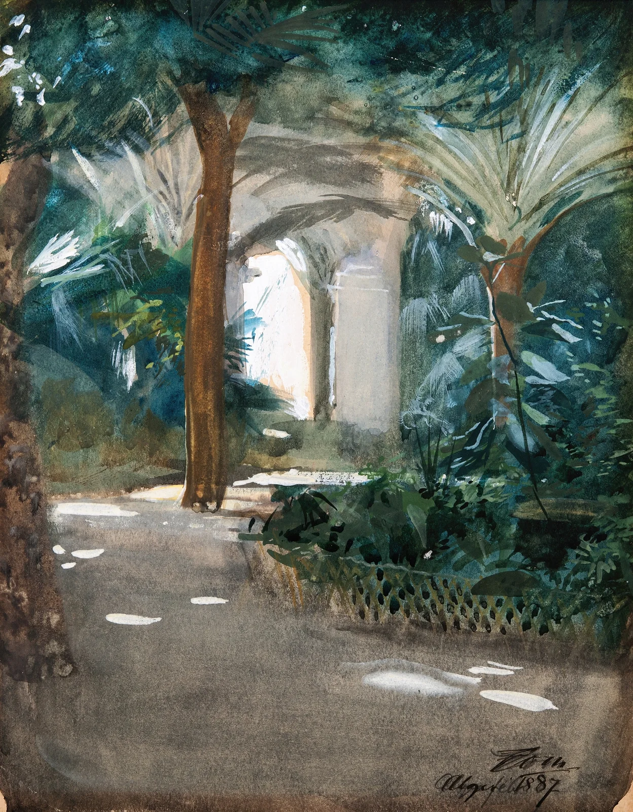 Trädgård i Alger av Anders Zorn
