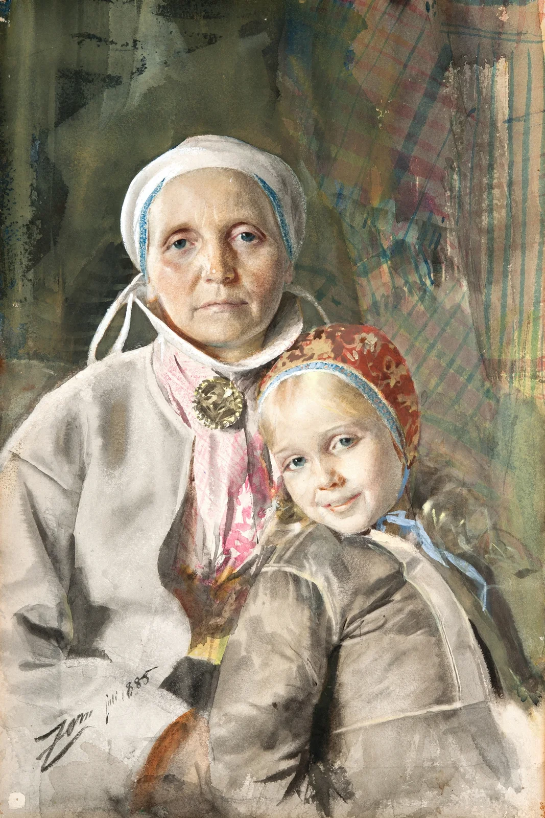 Mona and Karin av Anders Zorn