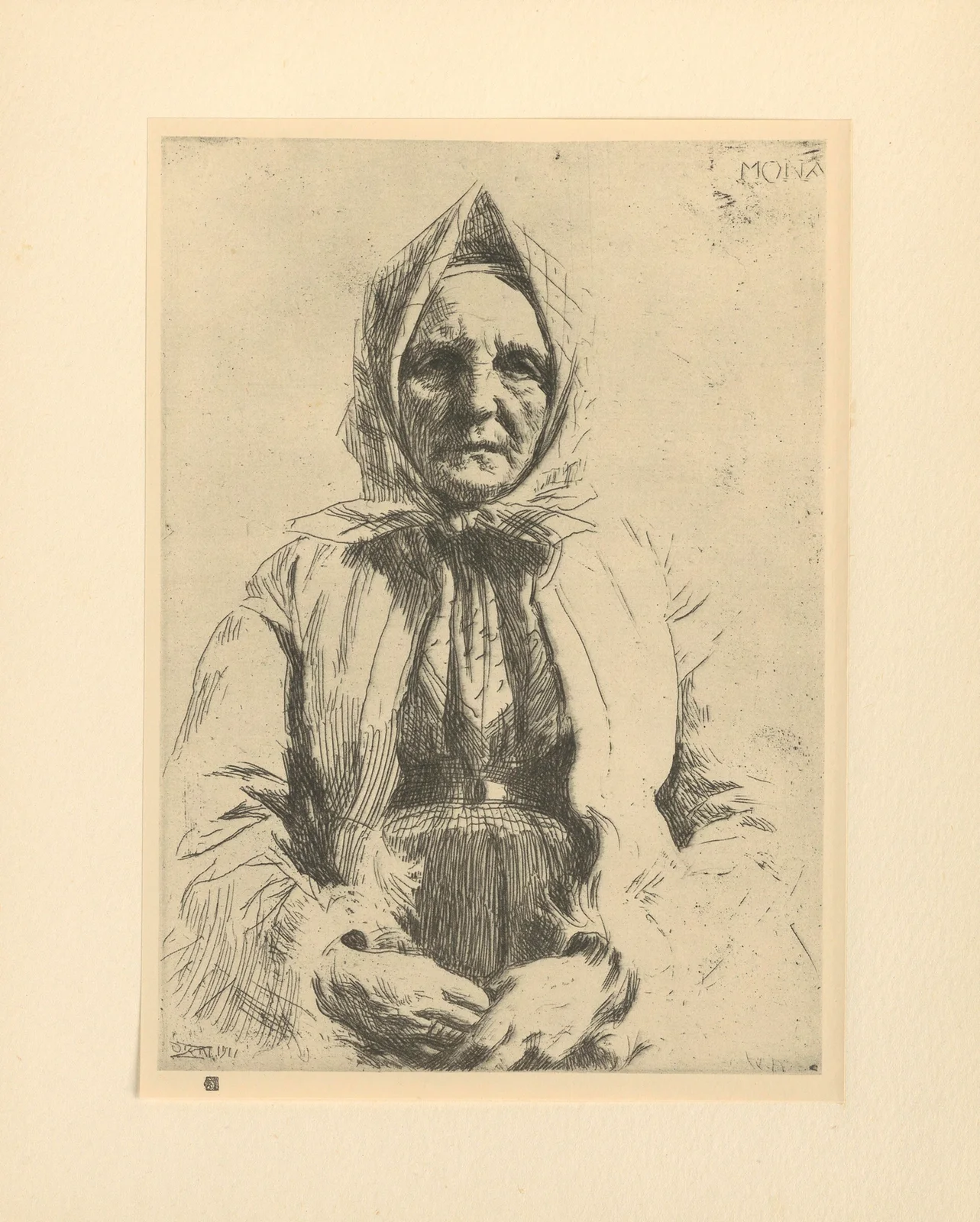 Mona (19th century) av Anders Zorn