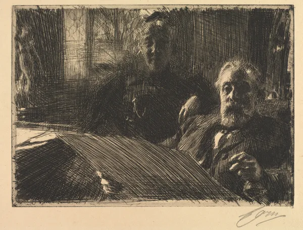 Mr. and Mrs. Fürstenberg av Anders Zorn