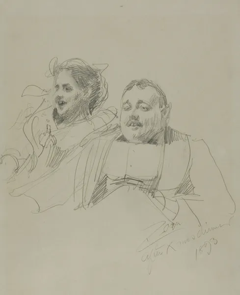 Herr och fru Raymond Johnson av Anders Zorn