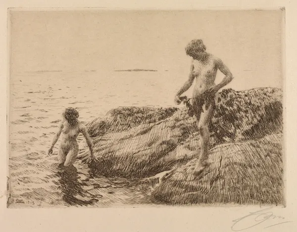 Seaward Skerries av Anders Zorn