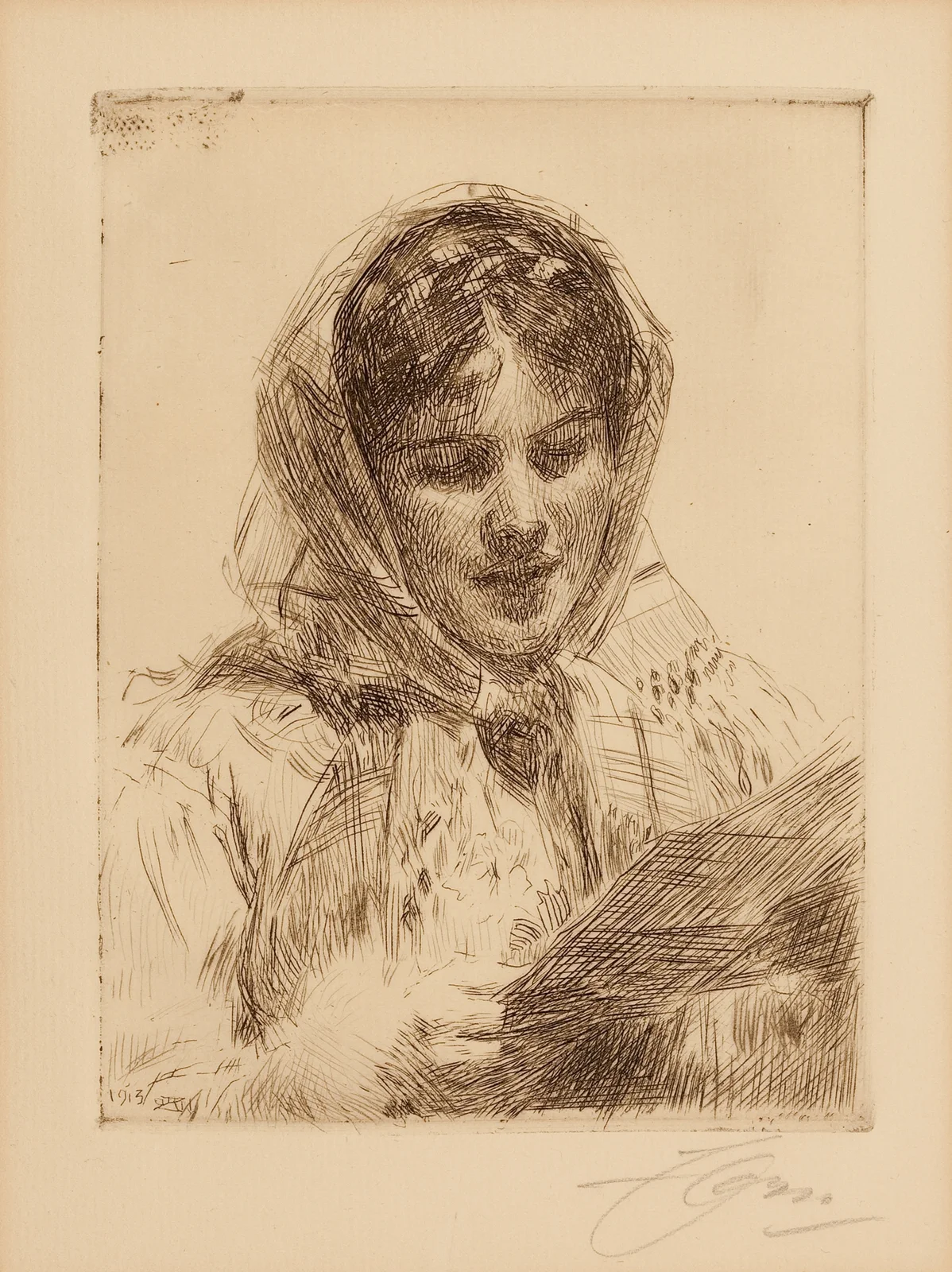 Brevet av Anders Zorn