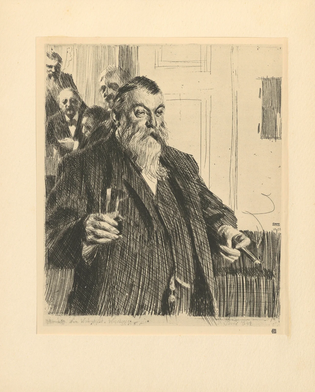 The toast (19th century) av Anders Zorn