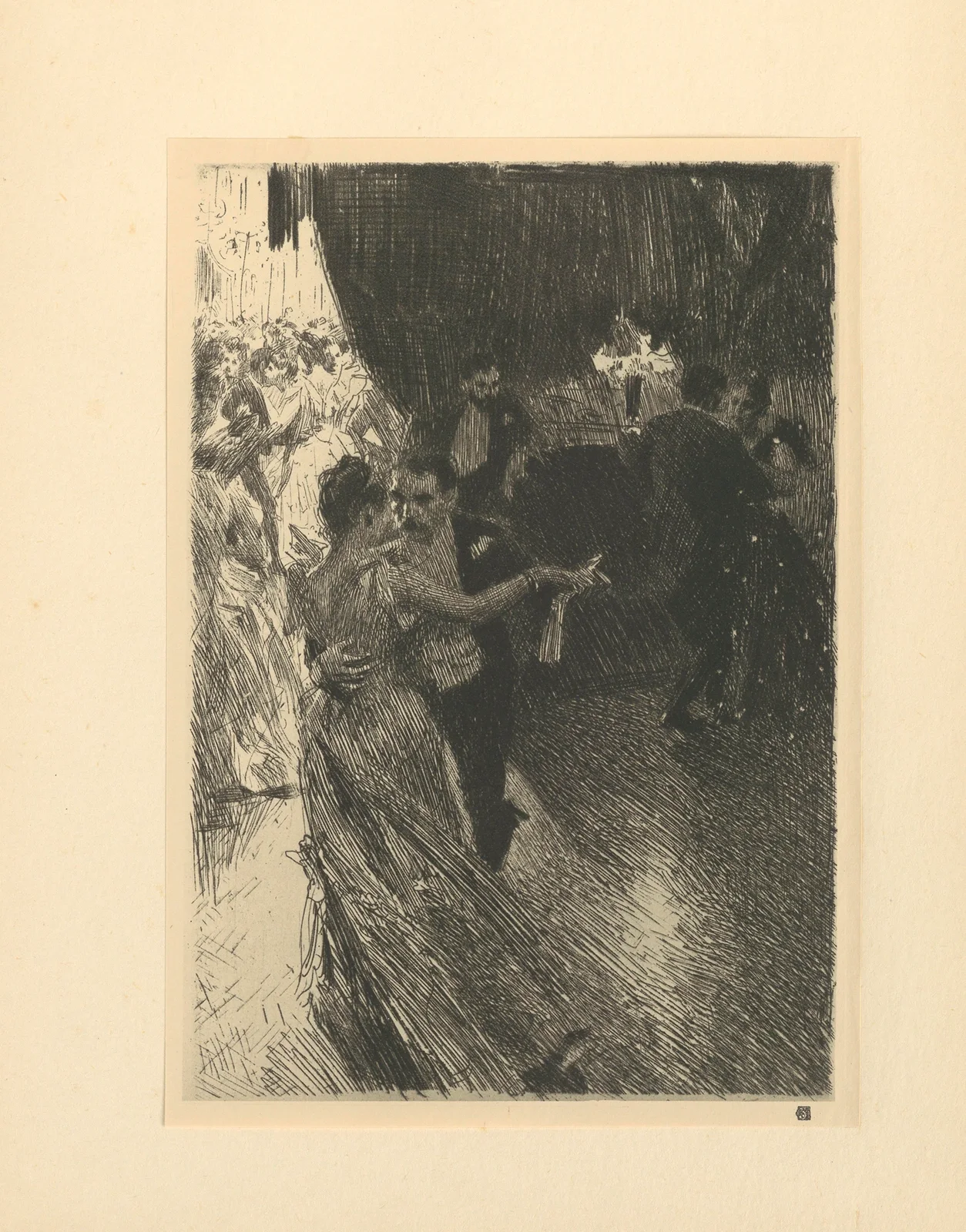 The Waltz (19th century) av Anders Zorn