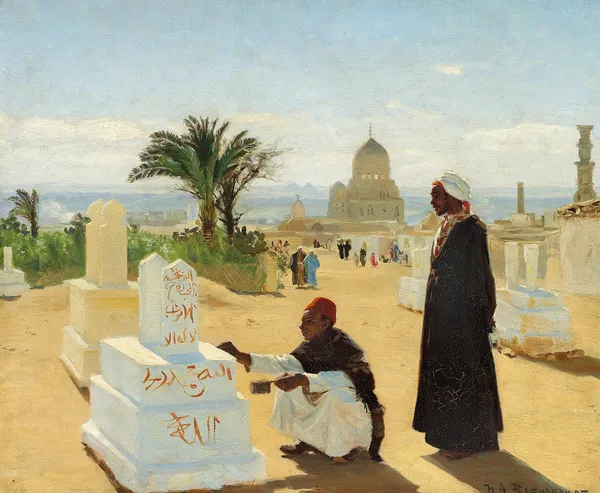 Apostlen Jacobs og profeten Zacharias’ grave av Hans Andersen Brendekilde