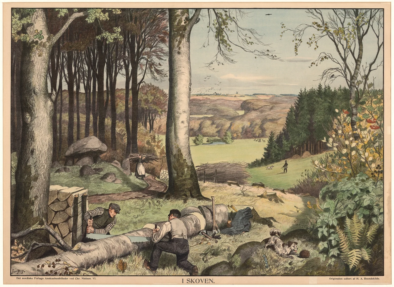 I Skoven av Hans Andersen Brendekilde