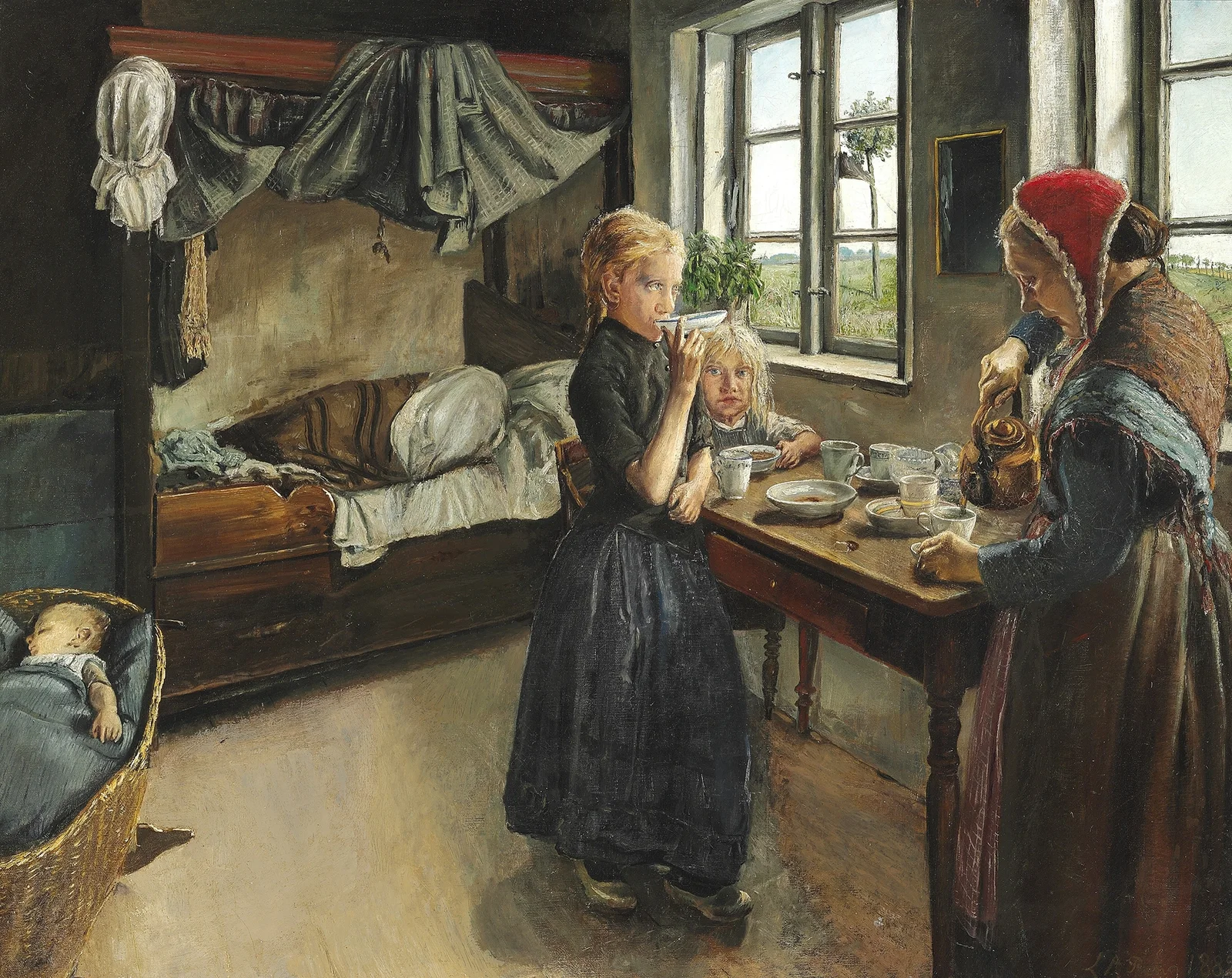 Interiør fra Landsbyen Ring av Laurits Andersen Ring
