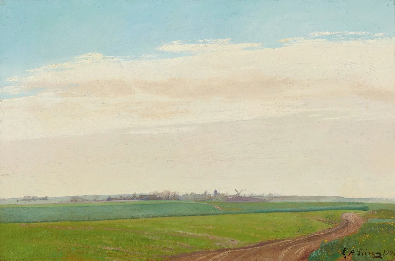 Sommerlandskab, Baldersbrønde (Summer Landscape, Baldersbronde) av Laurits Andersen Ring