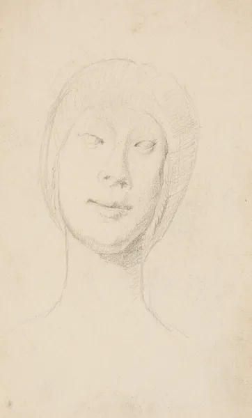 Studie efter Francesco Lauranas buste af Eleonora d’Aragona i museet i Palermo. En face av Laurits Andersen Ring