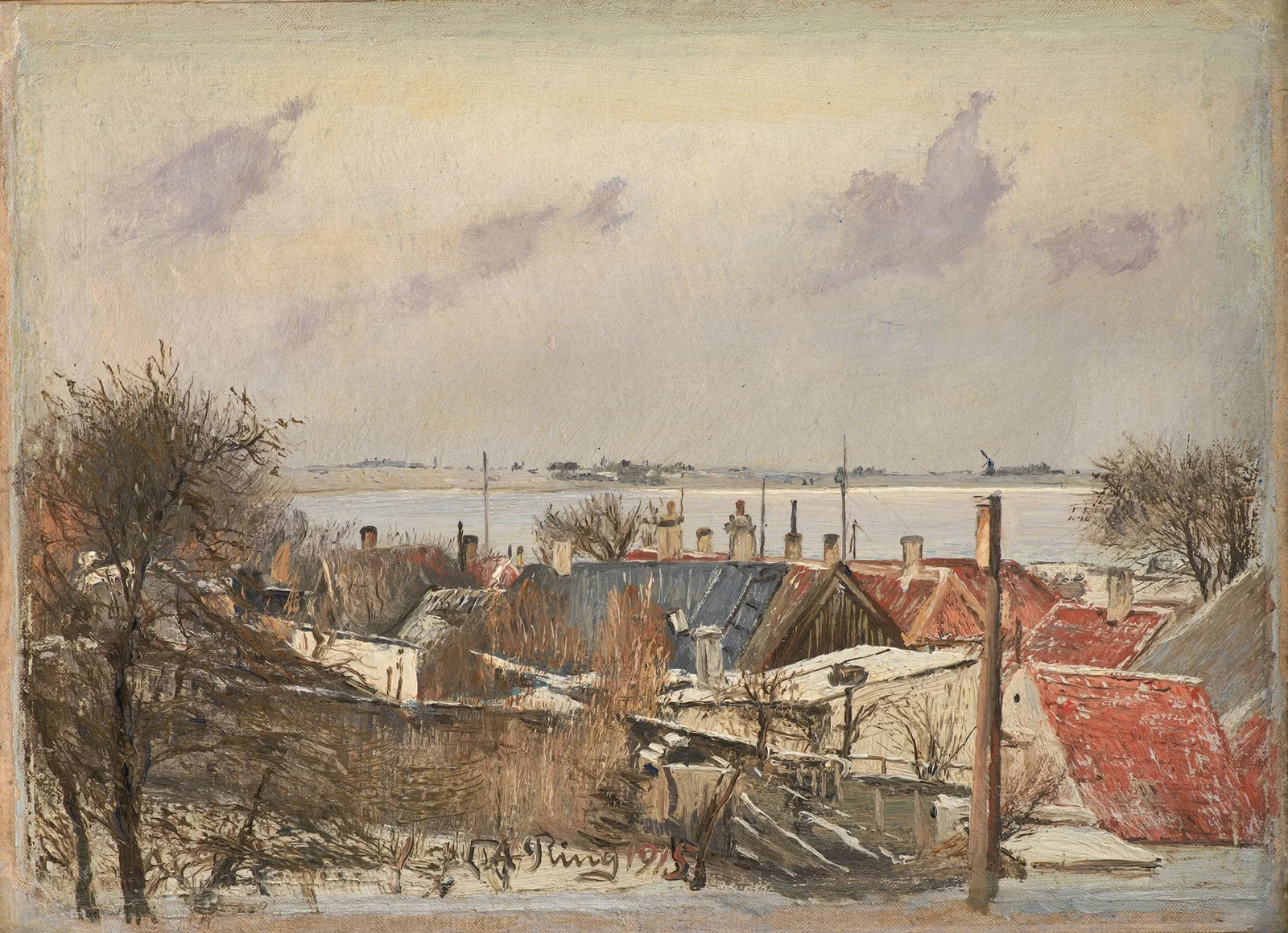 View from Roskilde towards the Fiord av Laurits Andersen Ring
