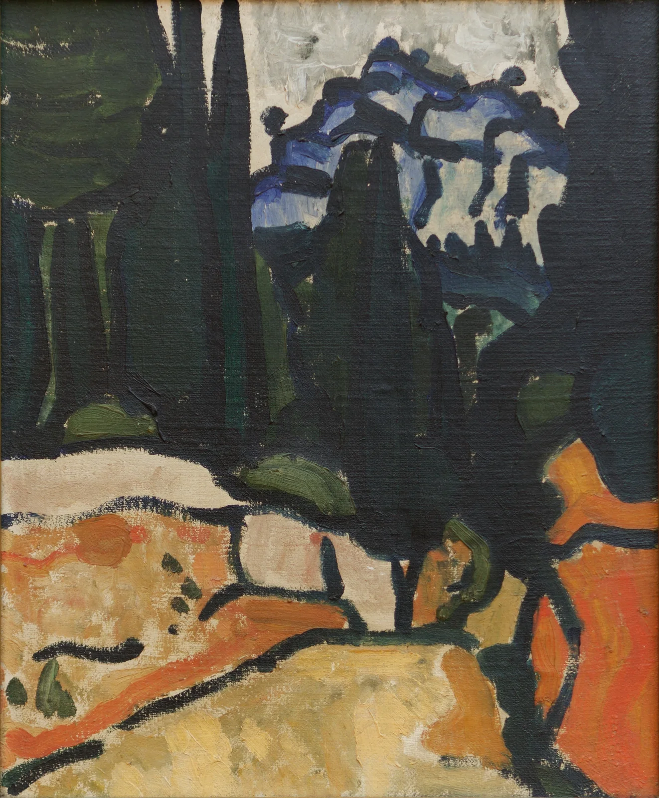 Cyprès à Cassis av André Derain