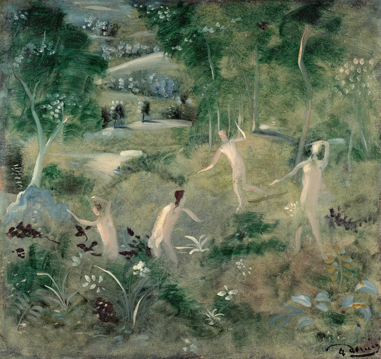 Ebats de nymphes en forêt av André Derain