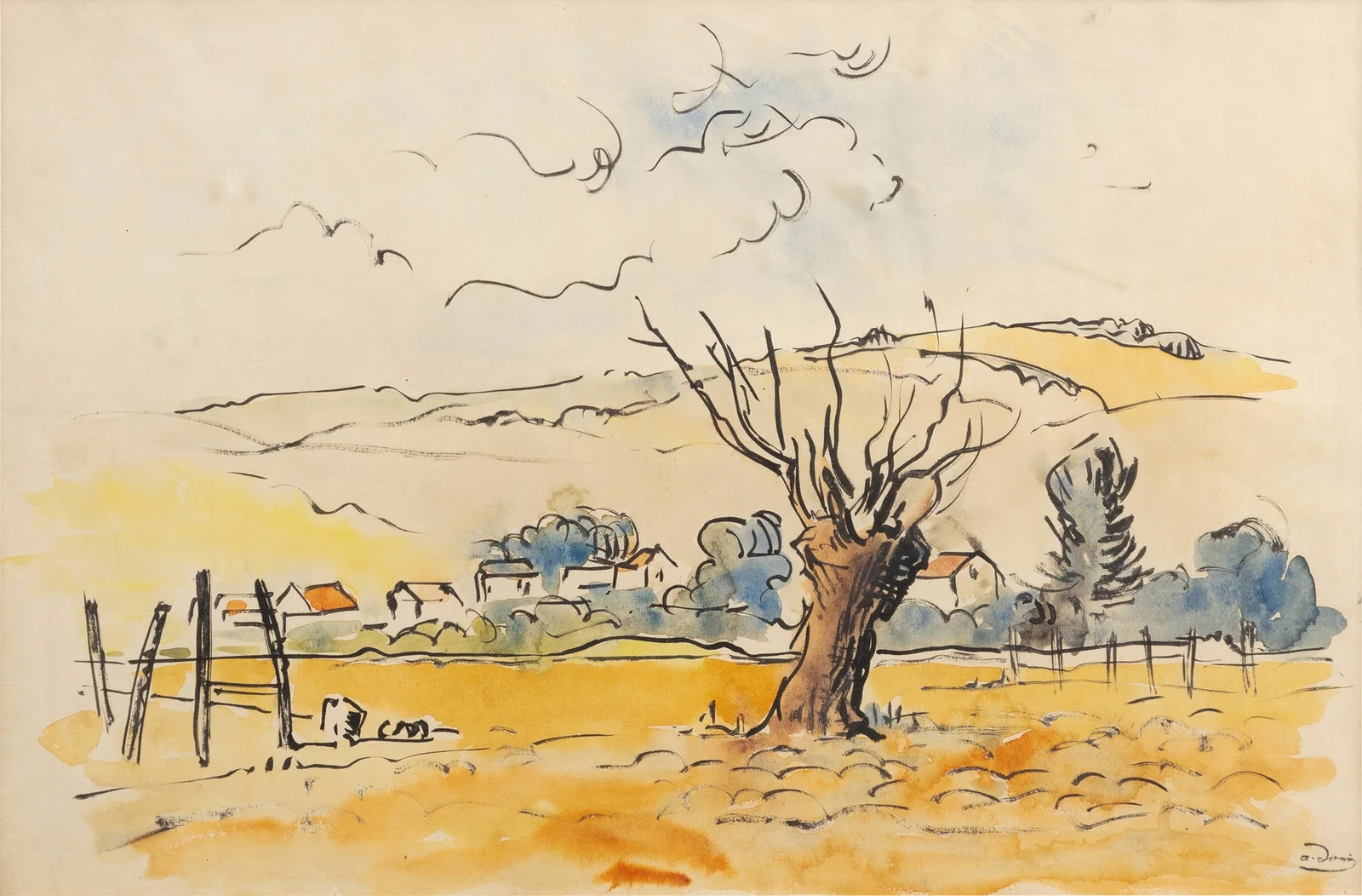 Environs de Chatou av André Derain