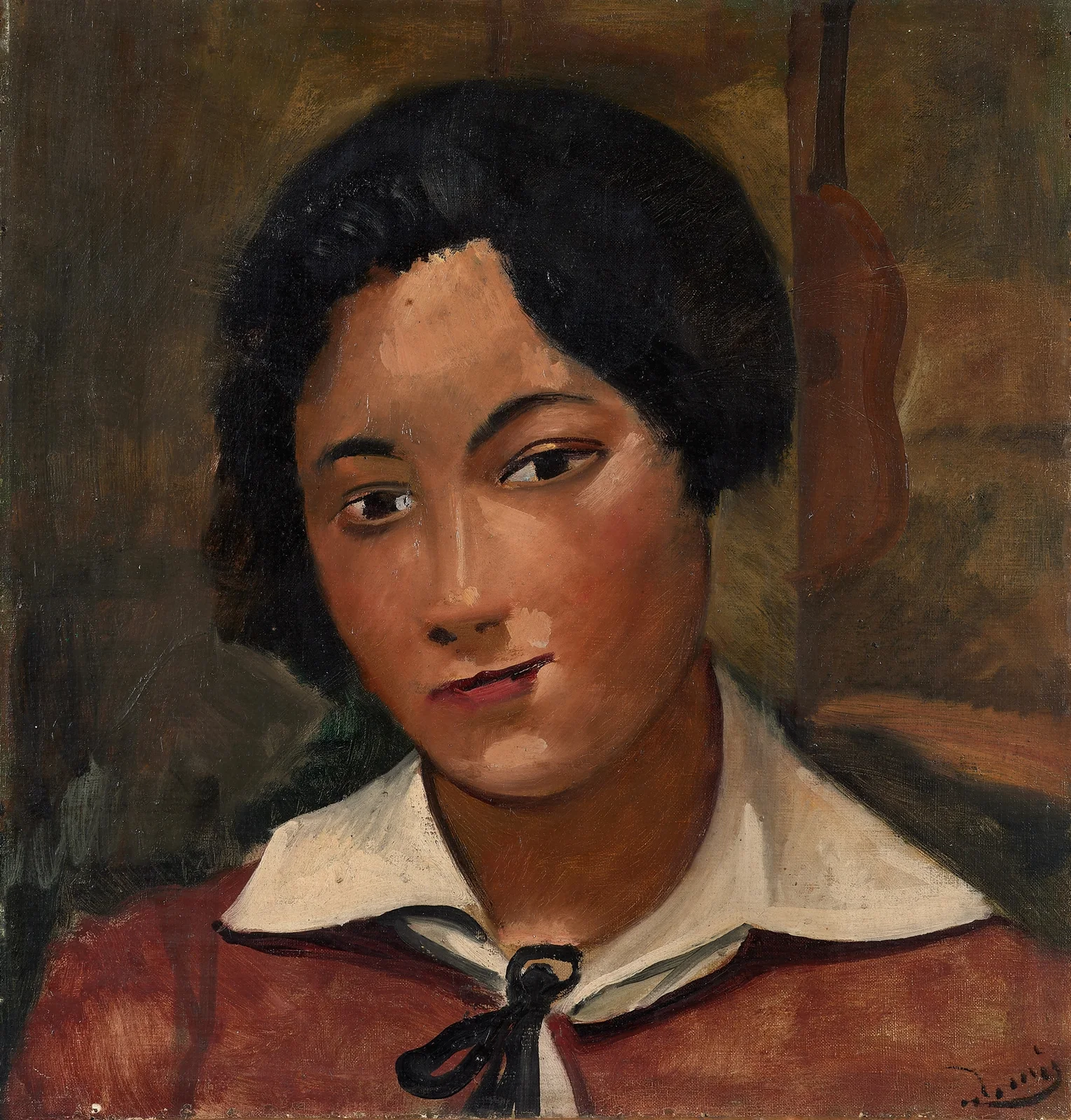 Portrait de femme av André Derain