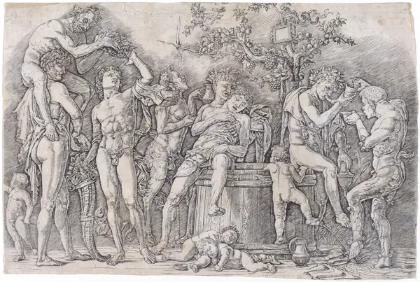 Bacchanal with a Wine Vat, 1475 – nr 2 av Andrea Mantegna