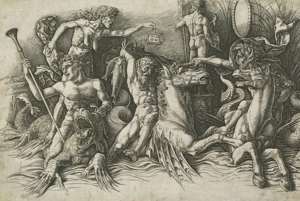 Battle of the Sea Gods (left , NGA 64543 av Andrea Mantegna